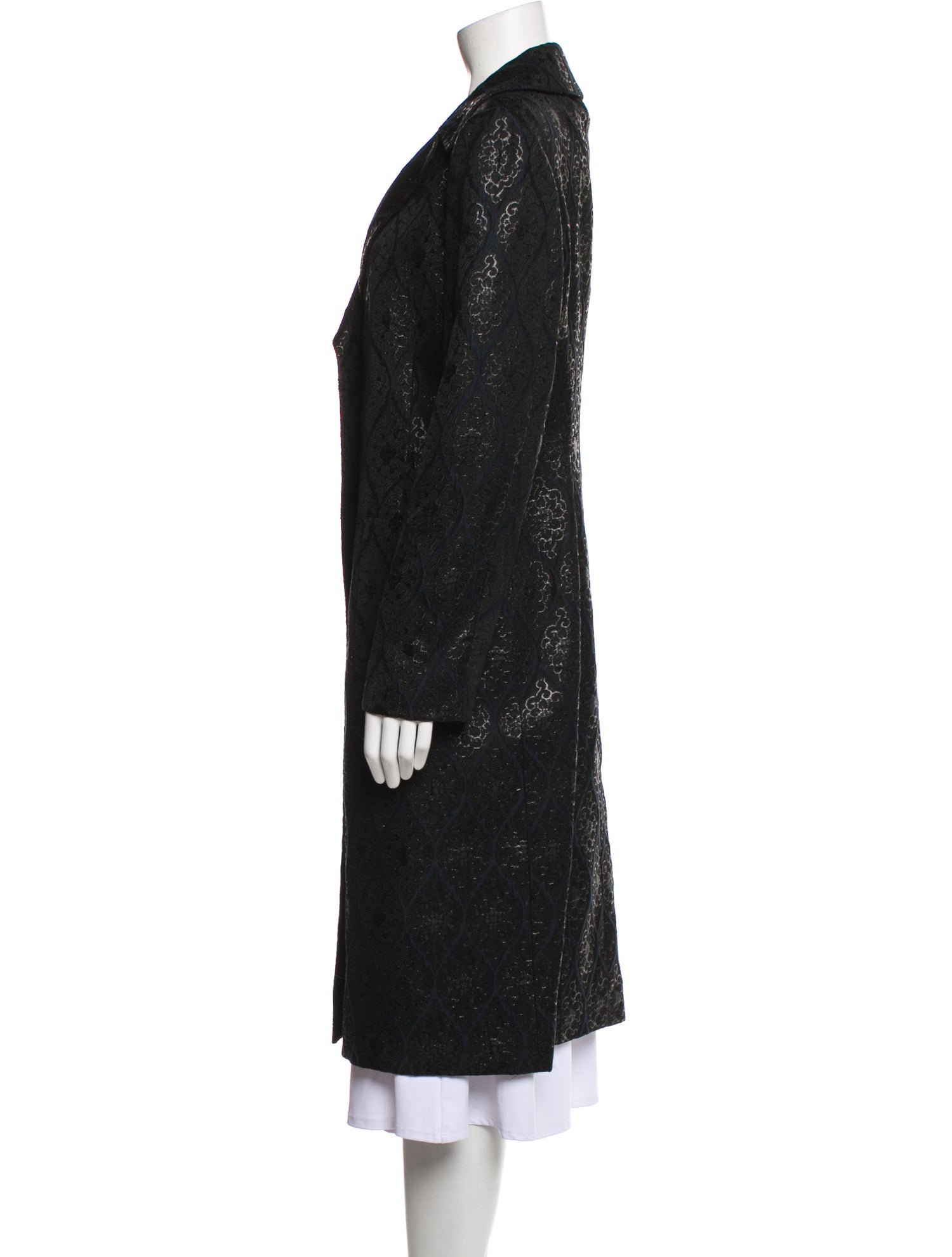 Michael Kors Tweed Pattern Coat